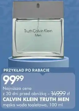 SuperPharm CALVIN KLEIN TRUTH MEN męska woda toaletowa oferta