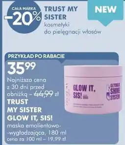 SuperPharm Trust My Sister Glow It, Sis! maska emolientowo-wygładzająca oferta