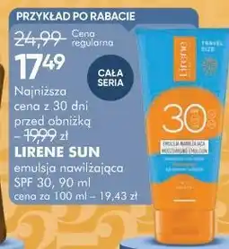 SuperPharm LIRENE SUN emulsja nawilżająca SPF 30 oferta