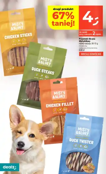 Dealz Przysmaki dla psa Misty&Bluey oferta