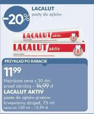 SuperPharm LACALUT AKTIV pasta do zębów przeciw krwawieniu dziąseł oferta