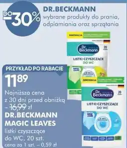 SuperPharm DR.BECKMANN MAGIC LEAVES listki czyszczące do WC oferta