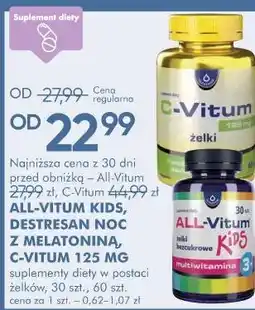 SuperPharm All-Vitum Kids, Destresan Noc z Melatoniną, C-Vitum 125 mg oferta