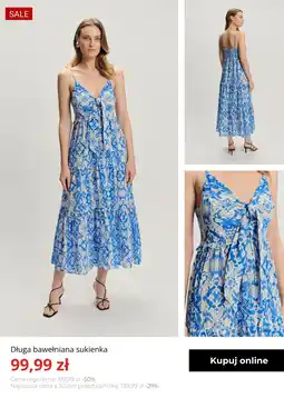 Greenpoint Długa bawełniana sukienka oferta
