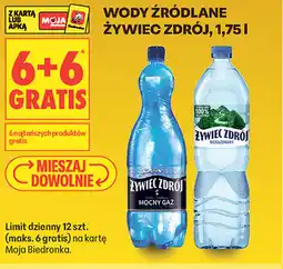 Biedronka Wody źródlane Żywiec Zdrój oferta
