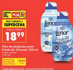 Biedronka Płyn do płukania Lenor Fresh Air, 50 prań oferta