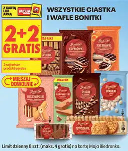 Biedronka WSZYSTKIE CIASTKA I WAFLE BONITKI oferta