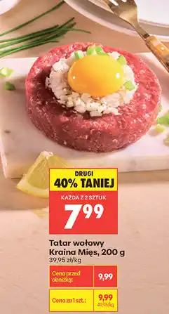 Biedronka Tatar wołowy Kraina Mięs oferta