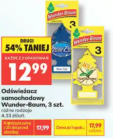 Biedronka Odświeżacz samochodowy Wunder-Baum, 3 szt oferta