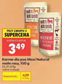 Biedronka Karma dla psa Maxi Natural małe rasy oferta