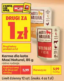 Biedronka Karma dla kota Maxi Natural oferta