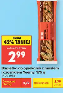 Biedronka Bagietka do opiekania z masłem i czosnkiem Yeemy oferta