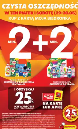 Biedronka Produkty chemiczne do sprzątania i zmywania + produkty chemiczne do prania oferta