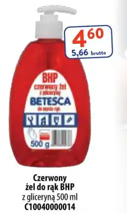 AT Betesca Czerwony żel do rąk bhp oferta