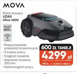 Max Elektro Mova Robot koszący LiDAX Ultra 1600 oferta