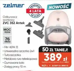Max Elektro Zelmer Odkurzacz workowy zvc 352 Antek oferta