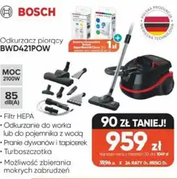 Max Elektro Bosch Odkurzacz piorący BWD421POW oferta
