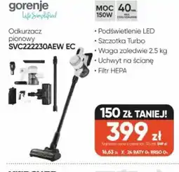 Max Elektro Gorenje Odkurzacz pionowy SVC222230AEW ec oferta