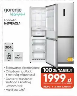 Max Elektro Gorenje Lodówka N619EAXL4 oferta