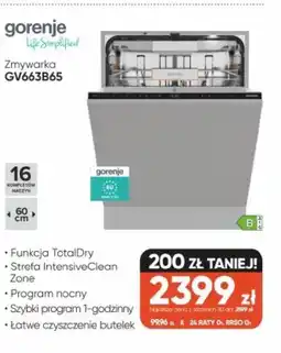 Max Elektro Gorenje Zmywarka GV663B65 oferta