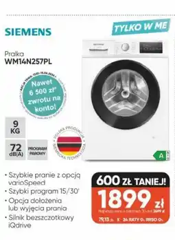 Max Elektro Siemens Pralka WM14N257PL oferta