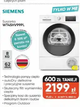 Max Elektro Siemens Suszarka WT45HV99PL oferta