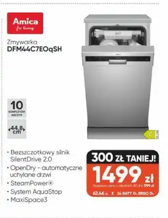 Amica Zmywarka DFM44C7EOqSH