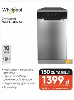 Max Elektro Whirlpool Zmywarka wsfc 3M27X oferta