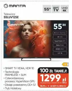 Max Elektro Manta Telewizor 55LUV125E oferta
