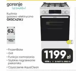 Max Elektro Gorenje Kuchnia gazowo-elektryczna GK5C42WJ oferta