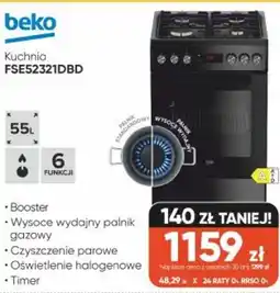 Max Elektro Beko Kuchnia FSE52321DBD oferta