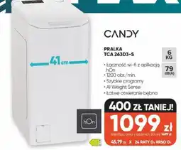 Max Elektro Candy Pralka tca 263D3-S oferta