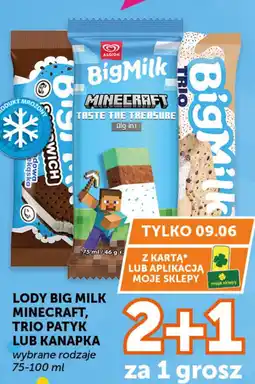 ABC Algida Lody Big Milk Minecraft, Trio patyk lub kanapka oferta