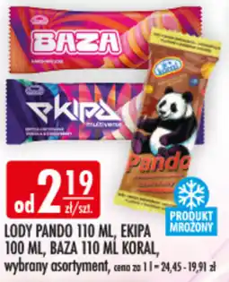 Sklepy Doroty Koral Lody Pando, Ekipa, Baza oferta
