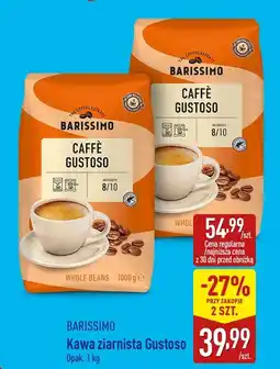 ALDI BARISSIMO Kawa ziarnista Gustoso Opak oferta