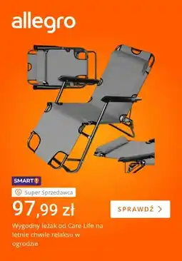 Allegro Wygodny leżak Care Life oferta