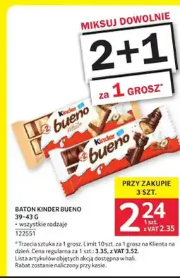Selgros Baton Kinder Bueno White oferta