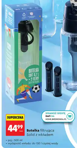 Biedronka Butelka filtrująca Solid z wkładem Dafi oferta