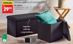 Biedronka SMUKEE Składany puf ze schowkiem oferta