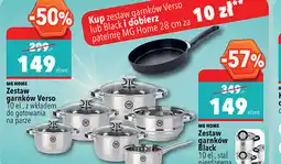 Biedronka MG Home Zestaw garnków Verso / Black 10 el oferta