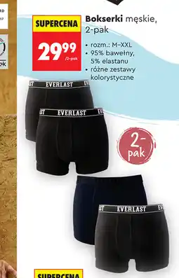 Biedronka Everlast Bokserki męskie, 2-pak oferta