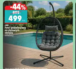 Biedronka Jumi Fotel podwieszany na stalowym stelażu składany oferta