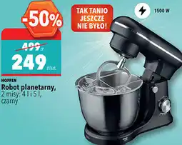 Biedronka Hoffen Robot planetarny, 2 misy: 4 l i 5 l, czarny oferta
