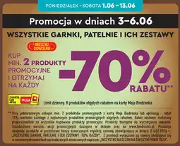 Biedronka Wszystkie garnki, patelnie i ich zestawy oferta