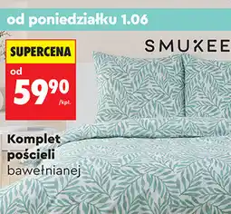 Biedronka Komplet pościeli bawełnianej SMUKEE oferta