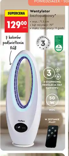 Biedronka Hoffen Wentylator bezłopatkowy oferta