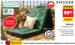 Biedronka Materac 3-częściowy Smukee oferta