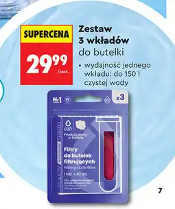 Biedronka Zestaw 3 wkładów do butelki Dafi oferta
