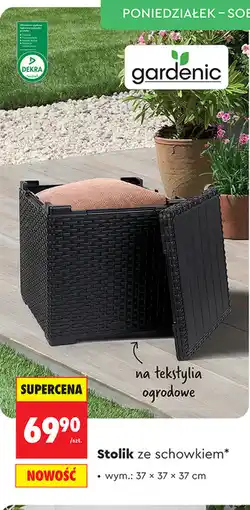 Biedronka Stolik ze schowkiem gardenic oferta