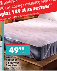 Biedronka Nakładka na materac Aloe Vera Smukee oferta